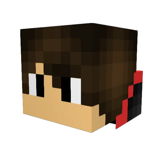Trustedchain4 Minecraft avatar head, 3D render