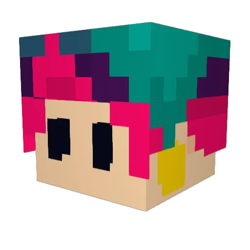 TrustyTony Minecraft avatar head, 3D render