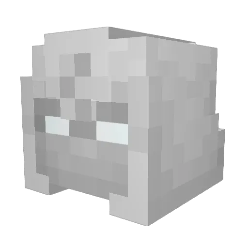 Trustys Minecraft avatar head, 3D render