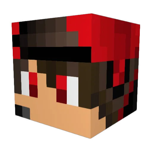 TruthfulBoss Minecraft avatar head, 3D render