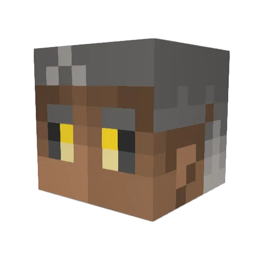 TruthfulLi3s Minecraft avatar head, 3D render