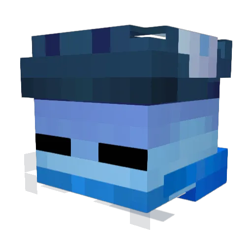 Truthily Minecraft avatar head, 3D render