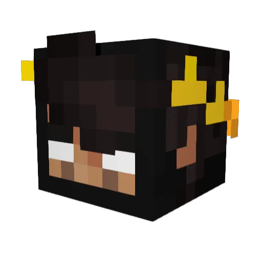 Truthings Minecraft avatar head, 3D render