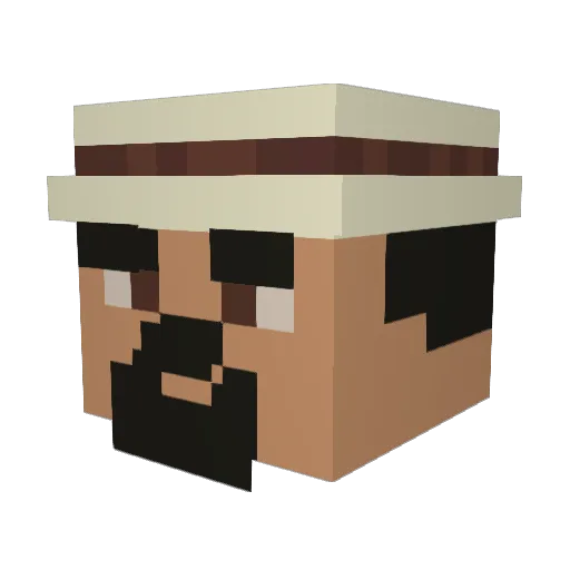 Trutyimutyi Minecraft avatar head, 3D render