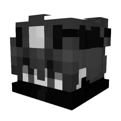 Truzii Minecraft avatar head, 3D render