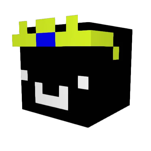 TrxDsyncOp Minecraft avatar head, 3D render
