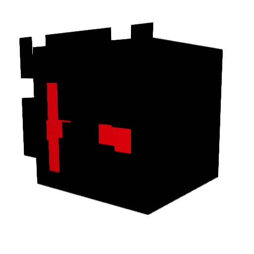 Trxhxrd Minecraft avatar head, 3D render
