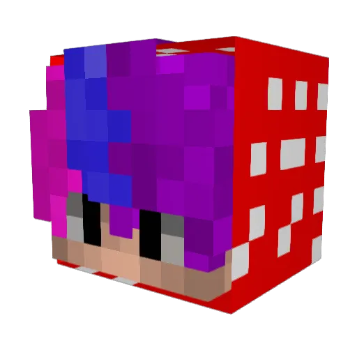 TrxpT Minecraft avatar head, 3D render