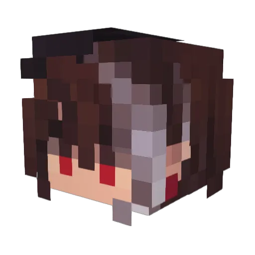 TrxshCheeL Minecraft avatar head, 3D render