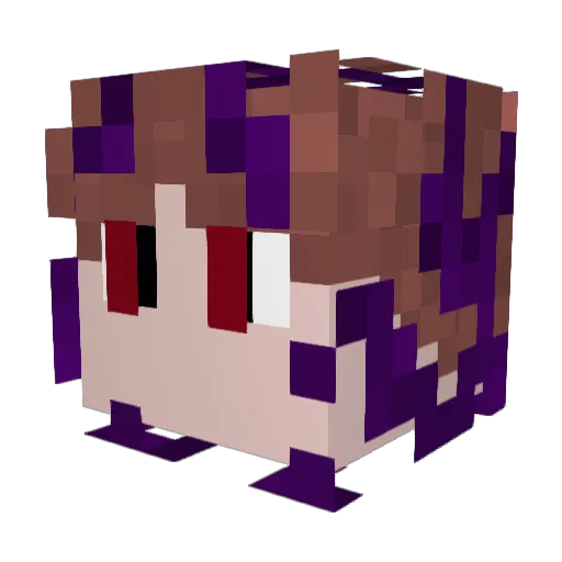 TrxshTM Minecraft avatar head, 3D render