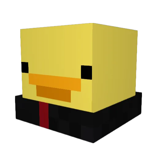 Trxtle Minecraft avatar head, 3D render