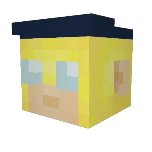 Try2000 Minecraft avatar head, 3D render