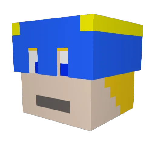TryBro7 Minecraft avatar head, 3D render
