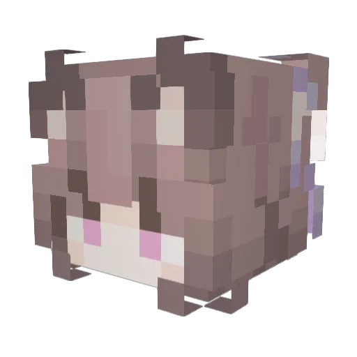 TryDiamondPie Minecraft avatar head, 3D render