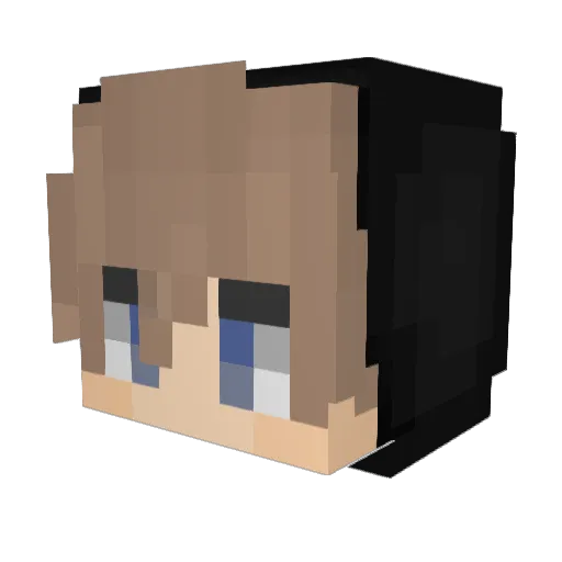 TryFly Minecraft avatar head, 3D render