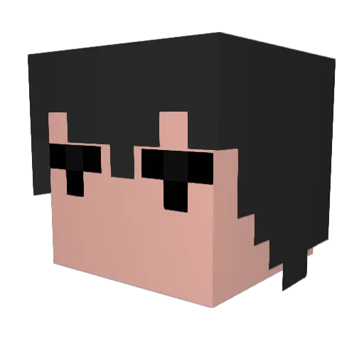 TryHad Minecraft avatar head, 3D render
