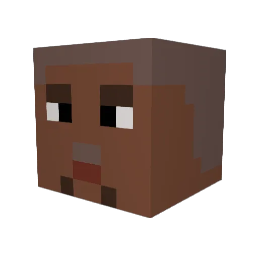 TryHardJackster Minecraft avatar head, 3D render