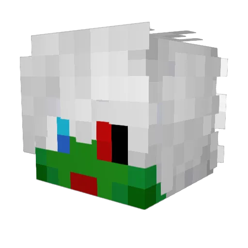 TryHardReturnZ Minecraft avatar head, 3D render