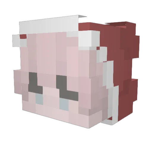 TryHell_Man_ Minecraft avatar head, 3D render
