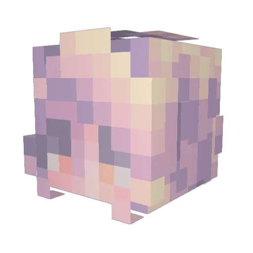 TryJuice Minecraft avatar head, 3D render