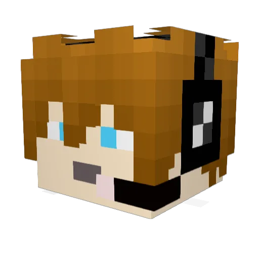 TryThatSheet Minecraft avatar head, 3D render