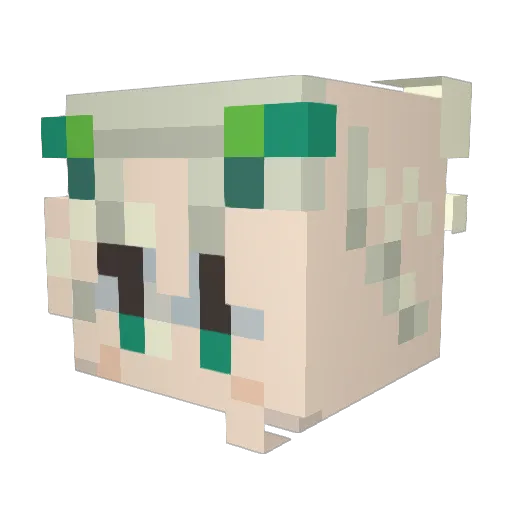 TryVinc Minecraft avatar head, 3D render