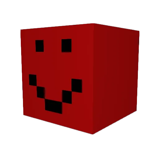 Tryaardd Minecraft avatar head, 3D render