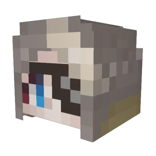 Trybalkan Minecraft avatar head, 3D render