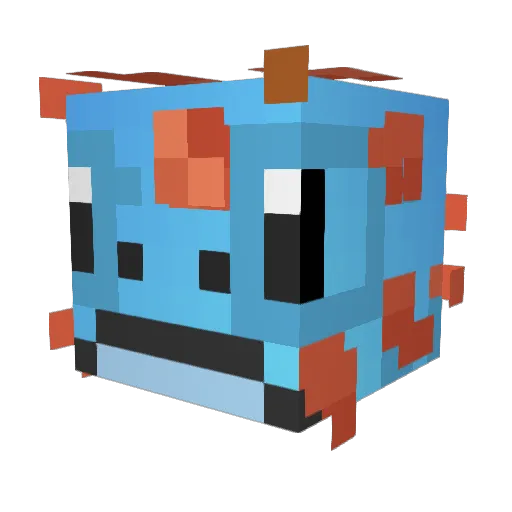Tryckle Minecraft avatar head, 3D render