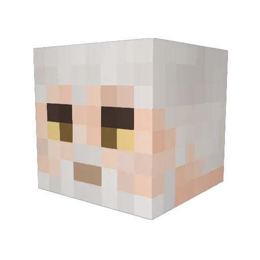 Tryer420 Minecraft avatar head, 3D render
