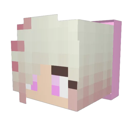 TryhardTrap Minecraft avatar head, 3D render