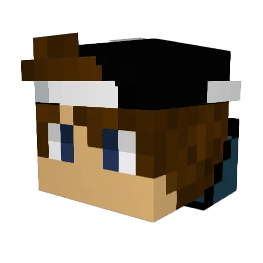 Trying2Cope Minecraft avatar head, 3D render