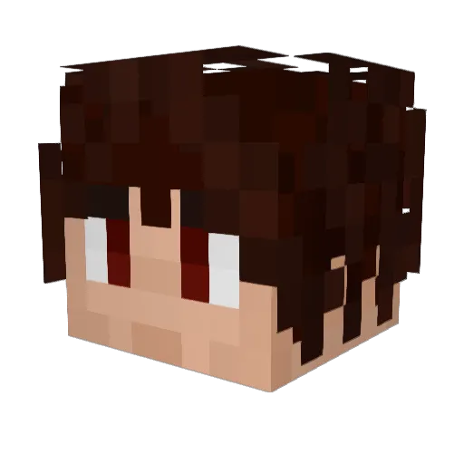 TryingRllyHard Minecraft avatar head, 3D render