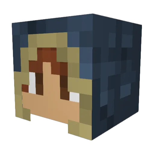 Trykry_Z Minecraft avatar head, 3D render