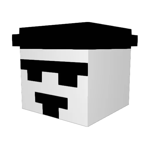Tryl1eManden Minecraft avatar head, 3D render