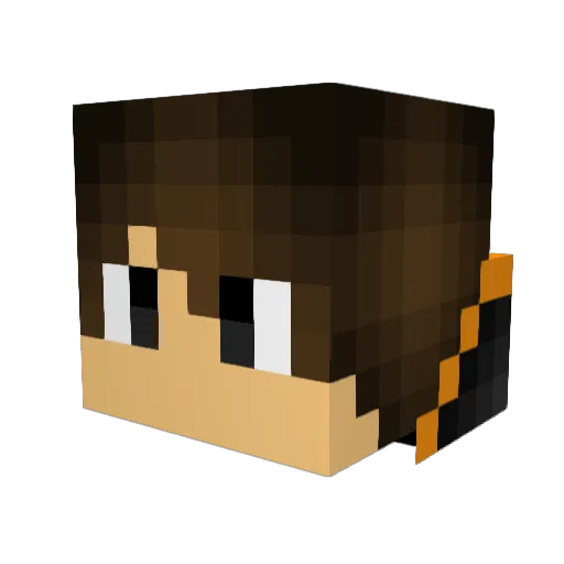 TrylerPlayz Minecraft avatar head, 3D render