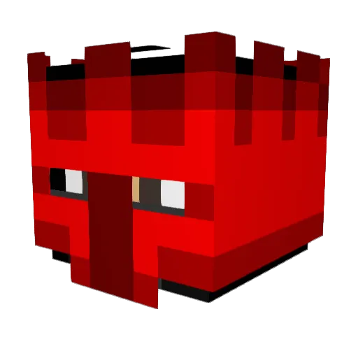 Tryloxx Minecraft avatar head, 3D render