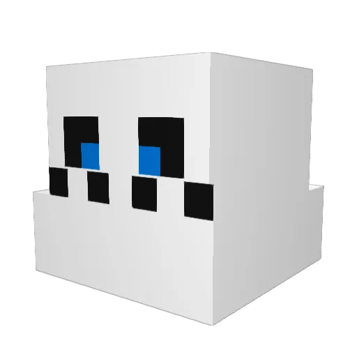 TrymArne Minecraft avatar head, 3D render