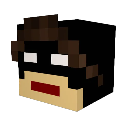 Trymeon69 Minecraft avatar head, 3D render