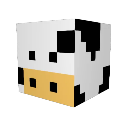 Tryminator Minecraft avatar head, 3D render