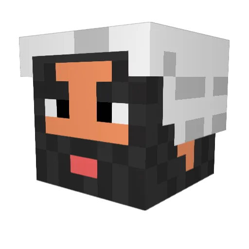 Trymtjos Minecraft avatar head, 3D render