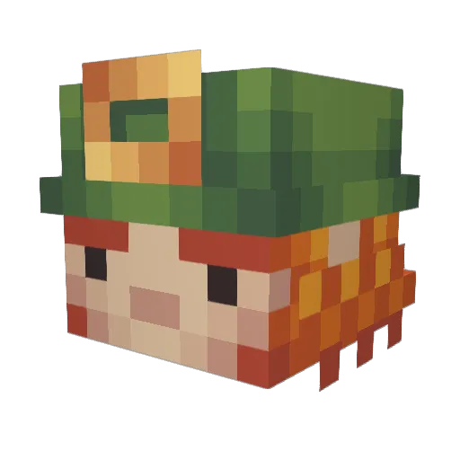 TrynaGetBy Minecraft avatar head, 3D render