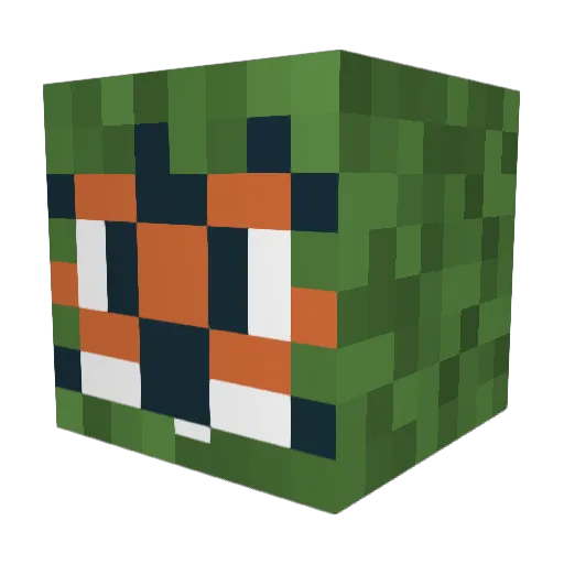 Trypp2Phan Minecraft avatar head, 3D render