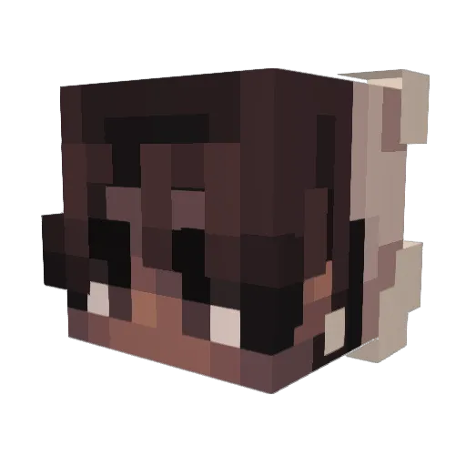 Trysoft Minecraft avatar head, 3D render