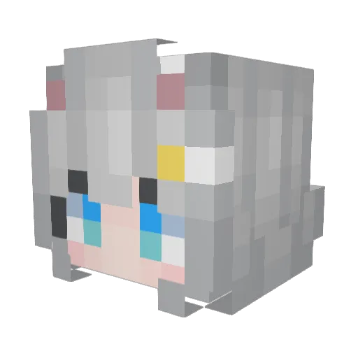 TrytoKissU Minecraft avatar head, 3D render