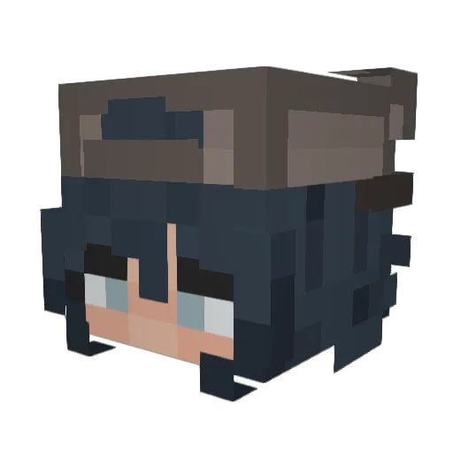 TrytytaOlunia Minecraft avatar head, 3D render