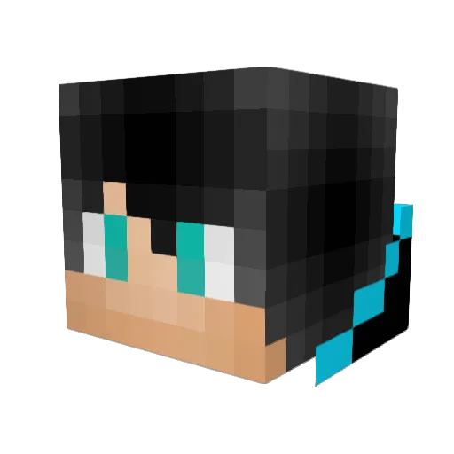 Tryuras4 Minecraft avatar head, 3D render