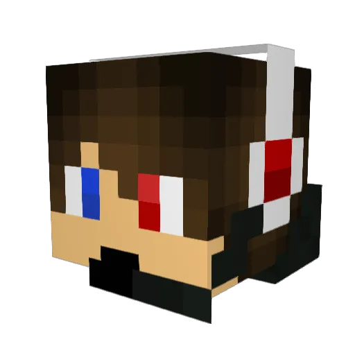 TsChRisHo Minecraft avatar head, 3D render