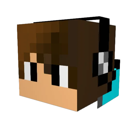 TsM_Tac0 Minecraft avatar head, 3D render