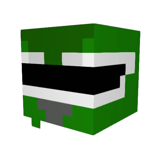 TsRun Minecraft avatar head, 3D render